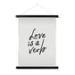 Love is a Verb Fine Art Print with Hanger