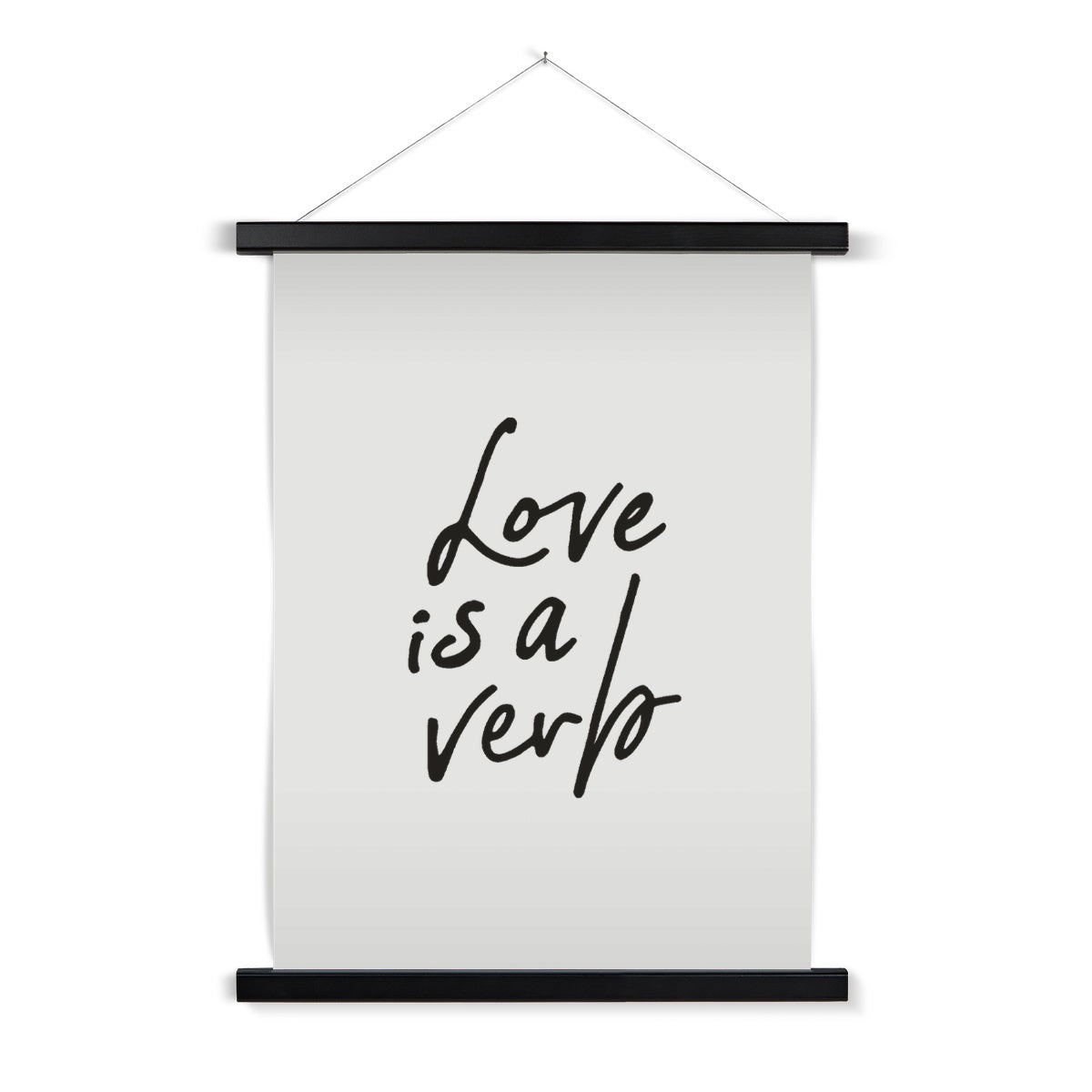 Love is a Verb Fine Art Print with Hanger