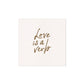"Love is a Verb" textured Art Print
