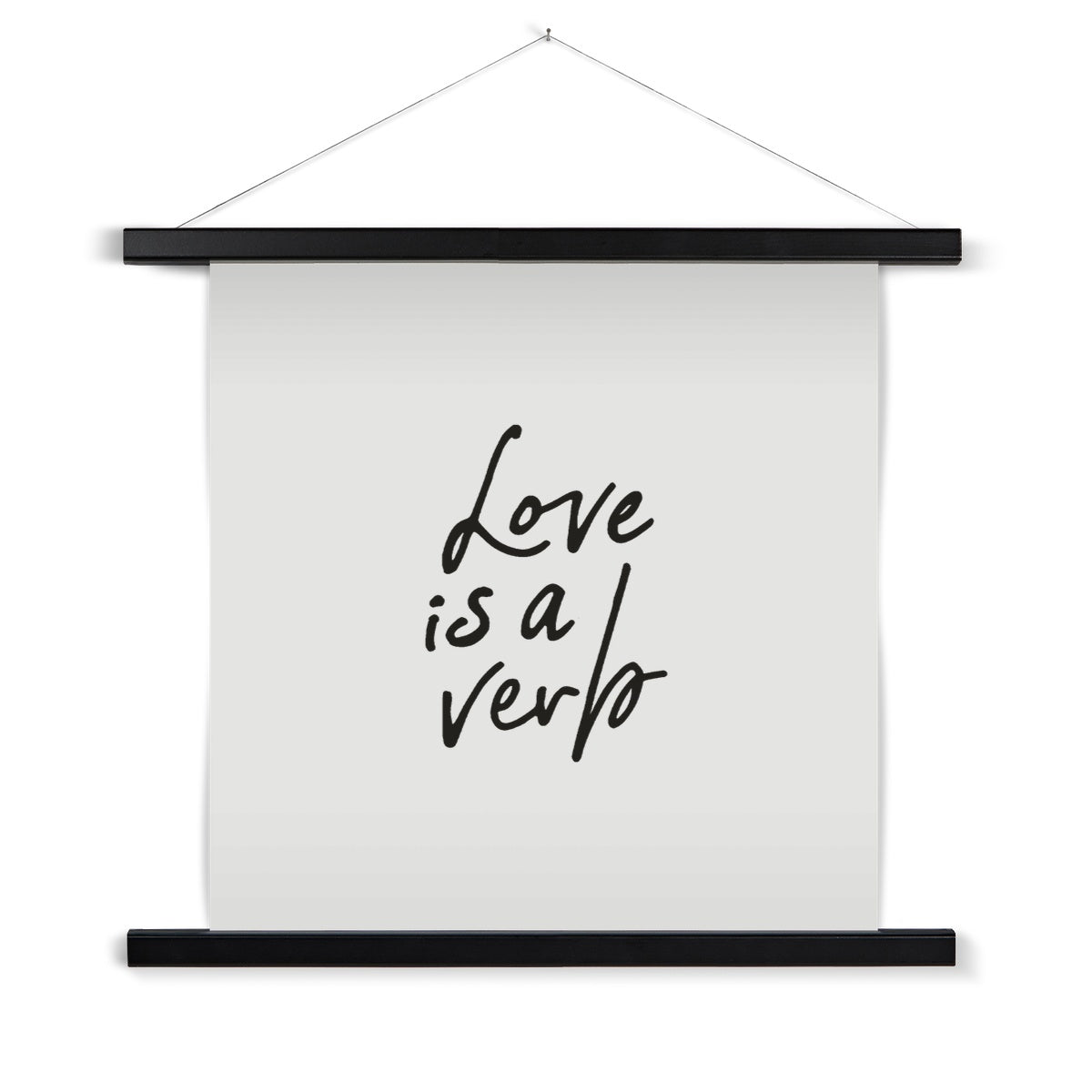 Love is a Verb Fine Art Print with Hanger