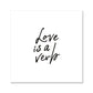 Love is a Verb Hahnemühle German Etching Print